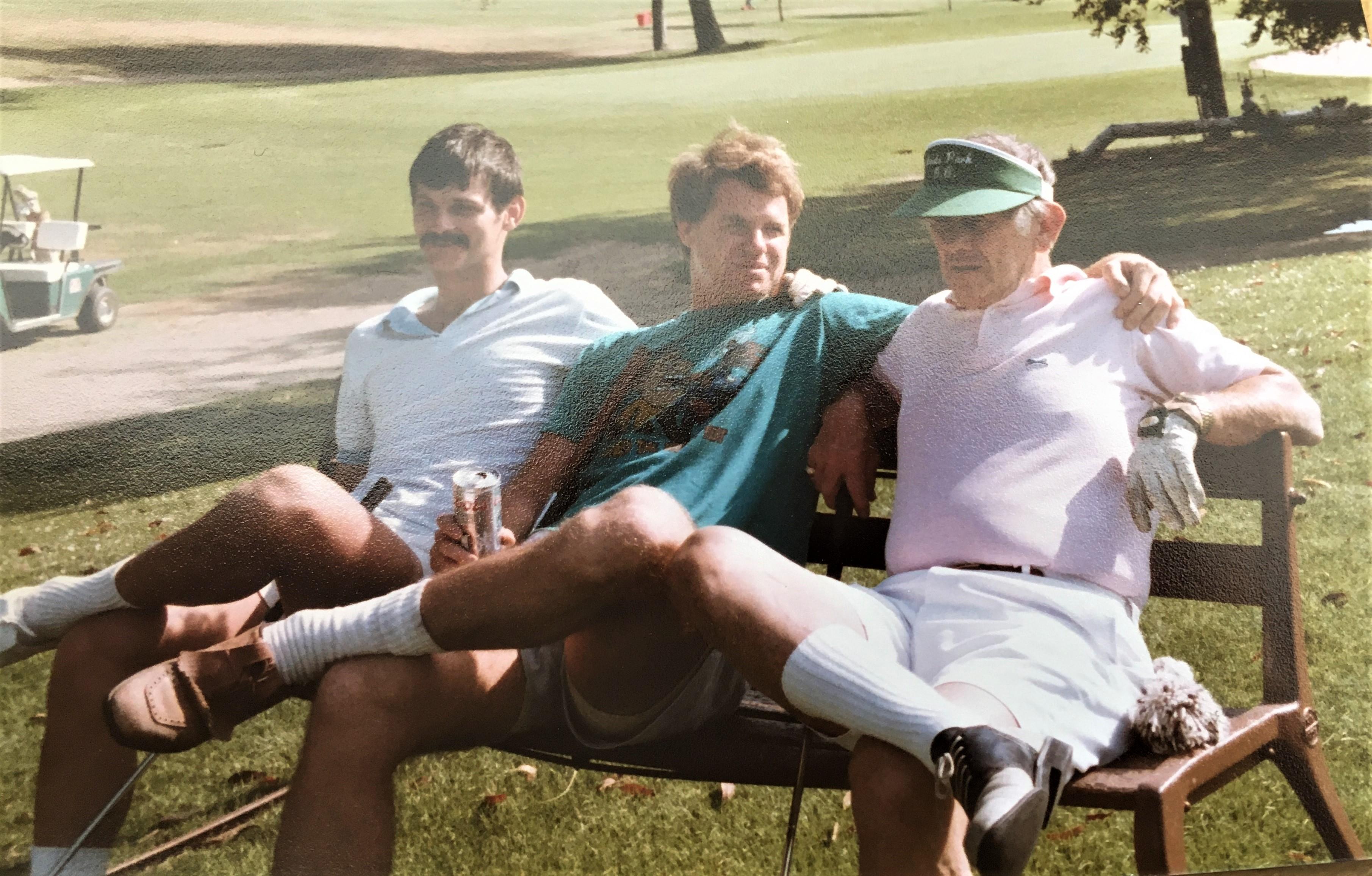 Jack McShane with Jim Stubbins and his son Pat Stubbins